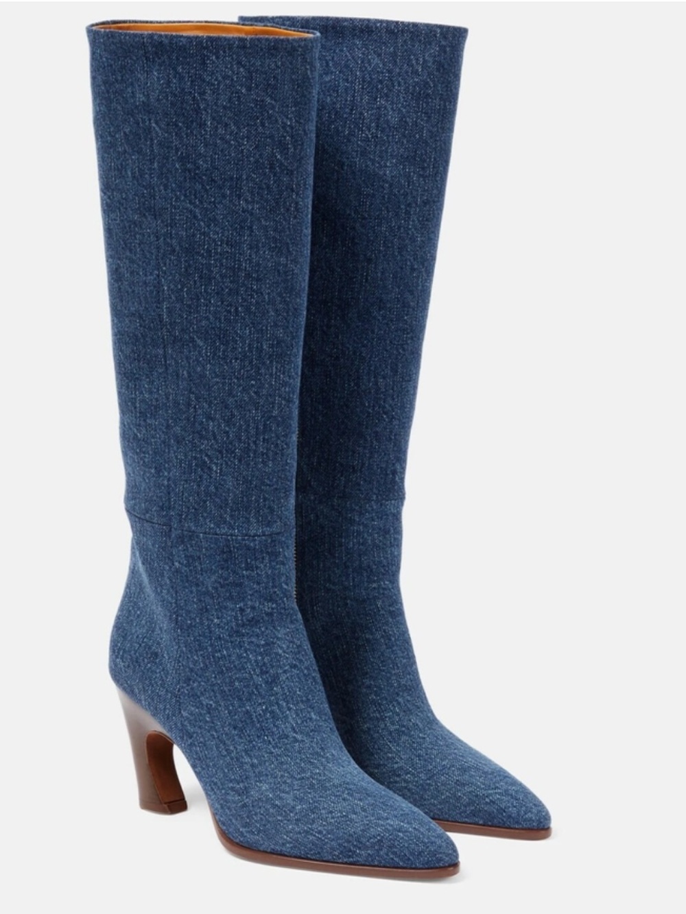 Chloe Oli Denim Knee-high Boots